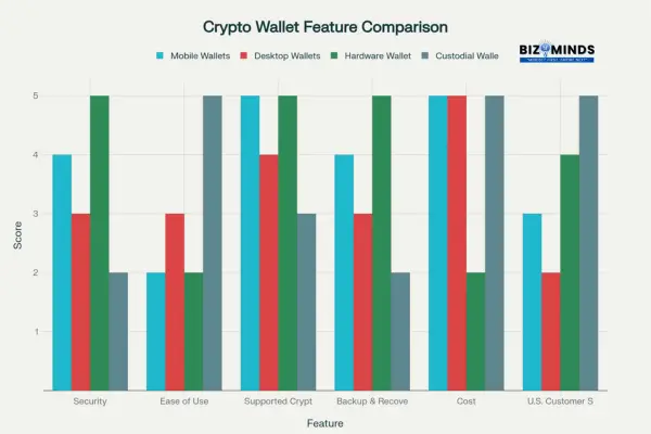 Crypto wallet feature comparison