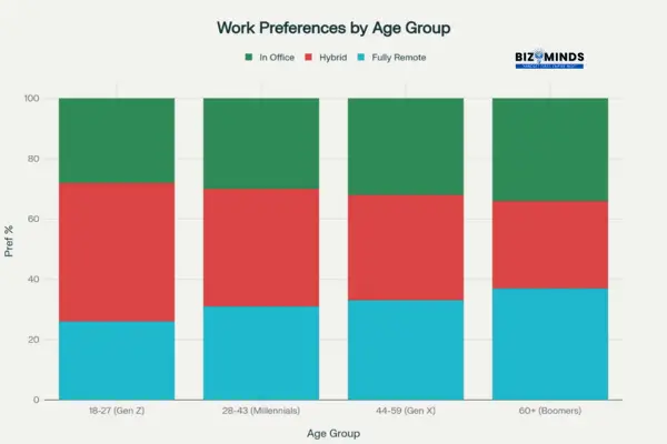 Remote Work Preferences Across American Age Groups