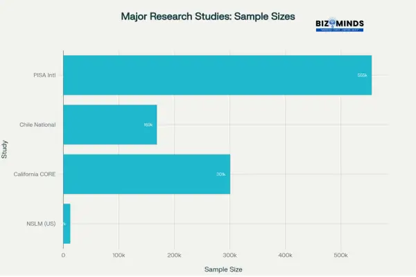 Sample Sizes of Major Growth Mindset Research Studies
