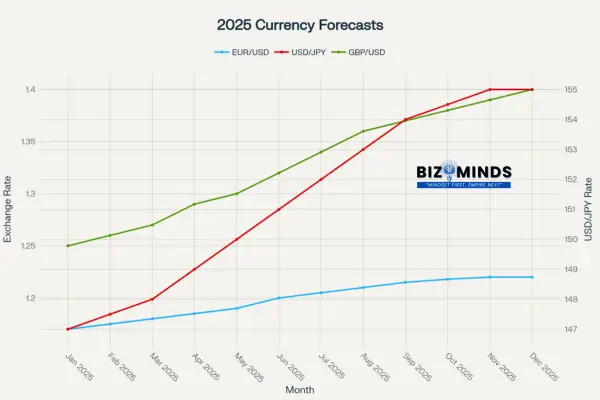 2025 Price Forecasts using forex trading strategies for Major Currency Pairs