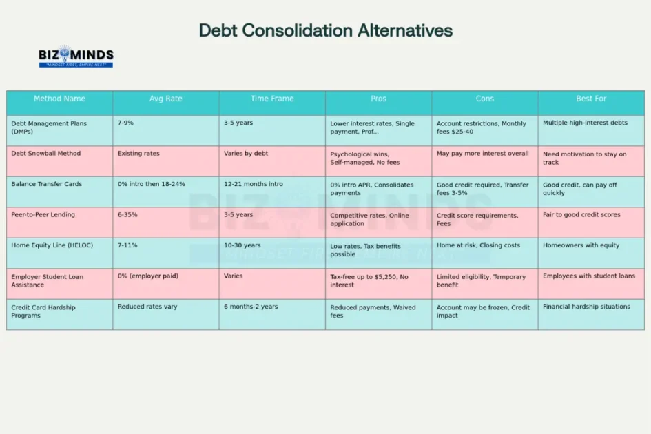 7 debt consolidation alternatives