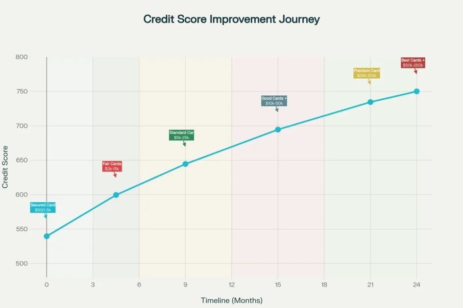Credit Score Improvement Timeline