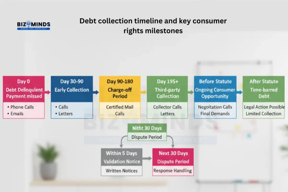 Debt collection timeline