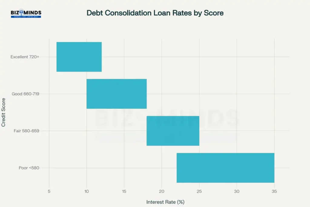 Interest rates for debt relief consolidation