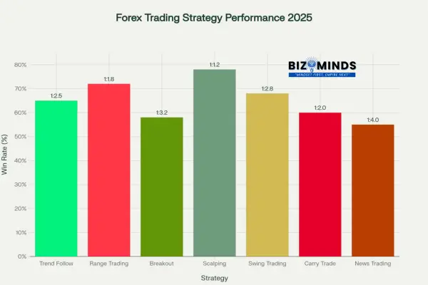 Performance Comparison of Major Forex Trading Strategies for 2025