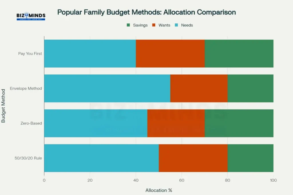 Popular family budget methods