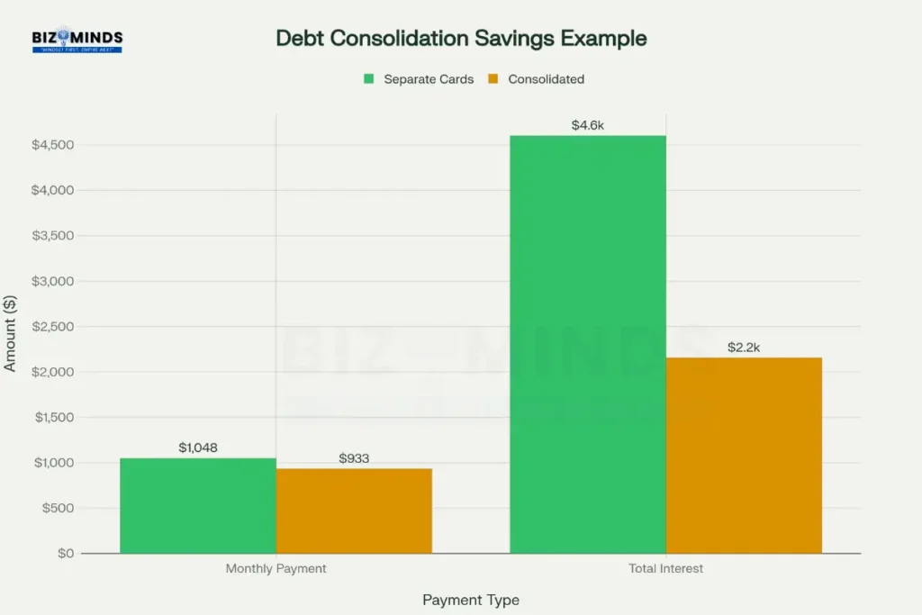 Real-world debt consolidation savings