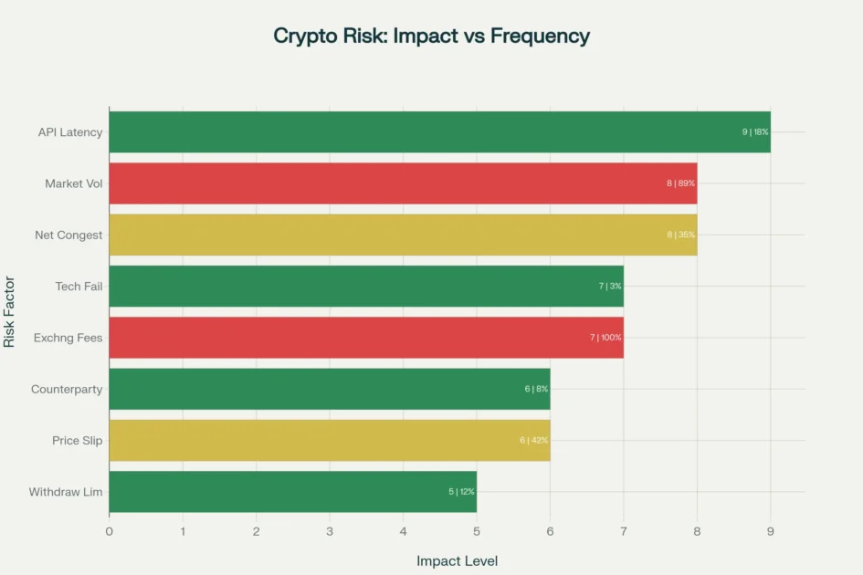 Risk analysis for crypto arbitrage trading