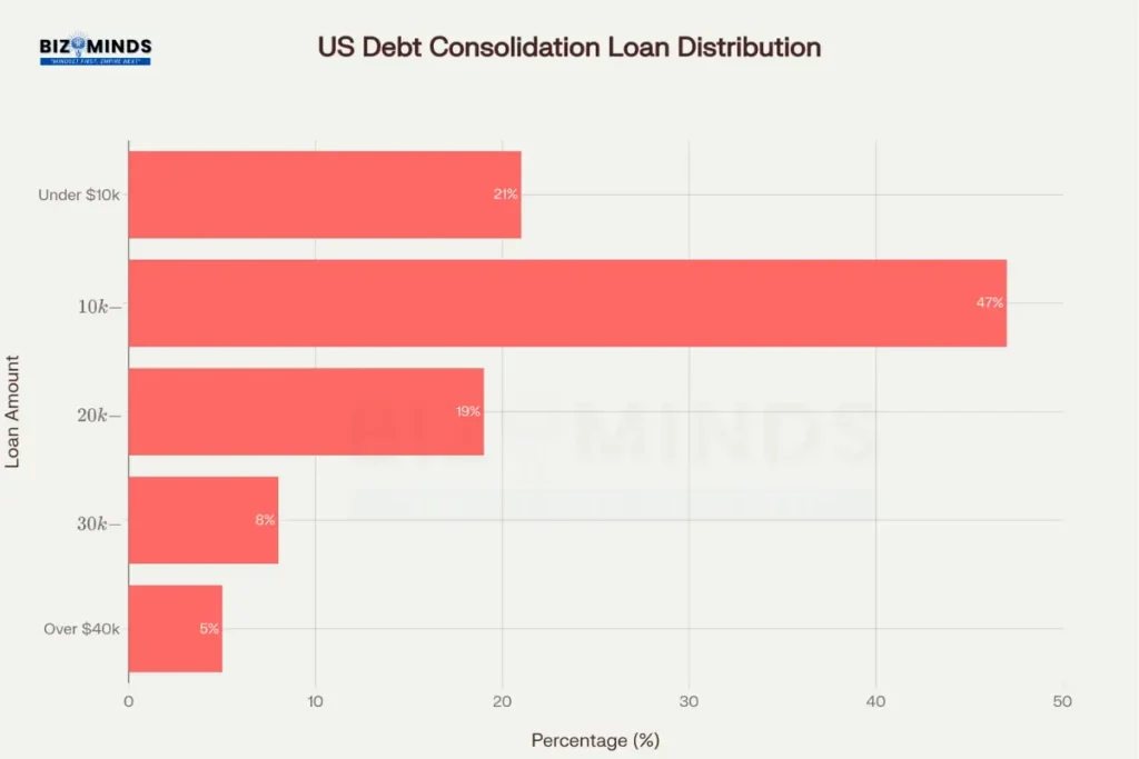 US Debt Consolidation Loan Distribution