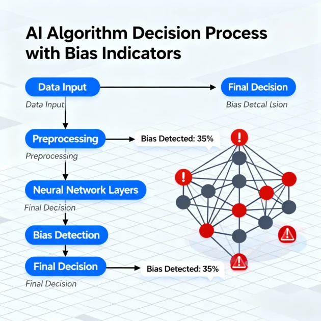 Algorithm Decision Process with Bias Indicators