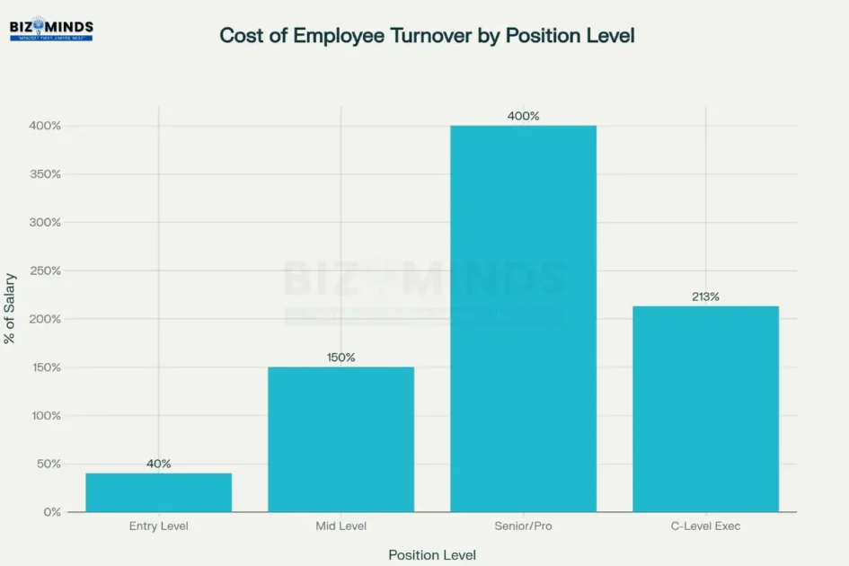 Cost of Employee Turnover by Position Level