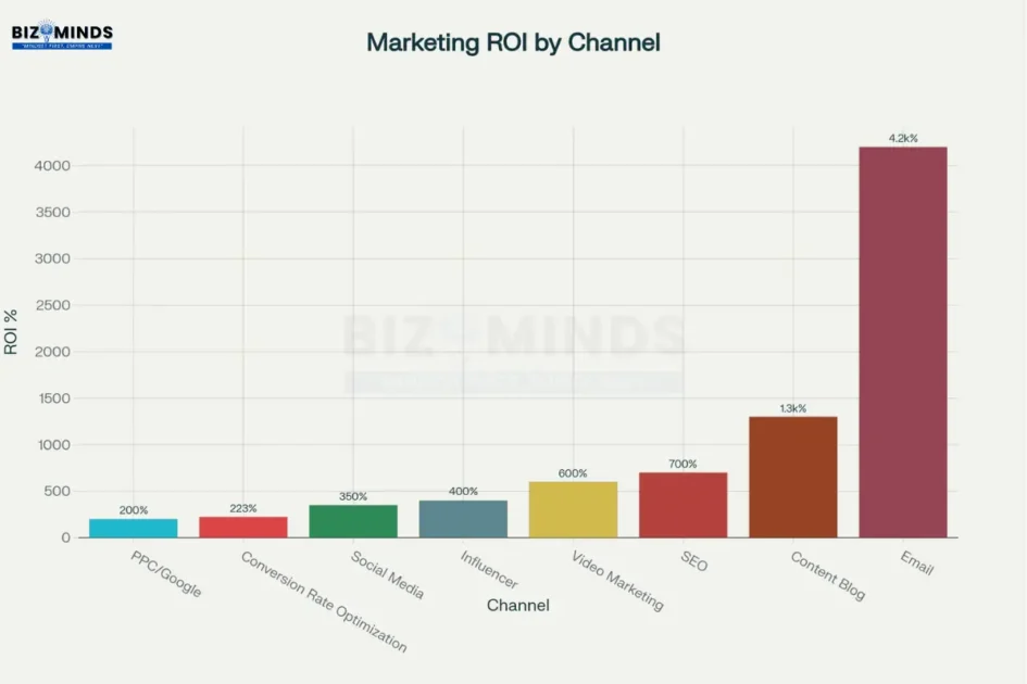 Marketing Channel ROI Comparison