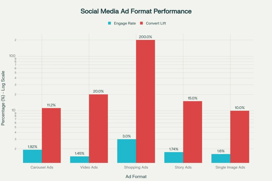 Social Media Advertising Formats Performance