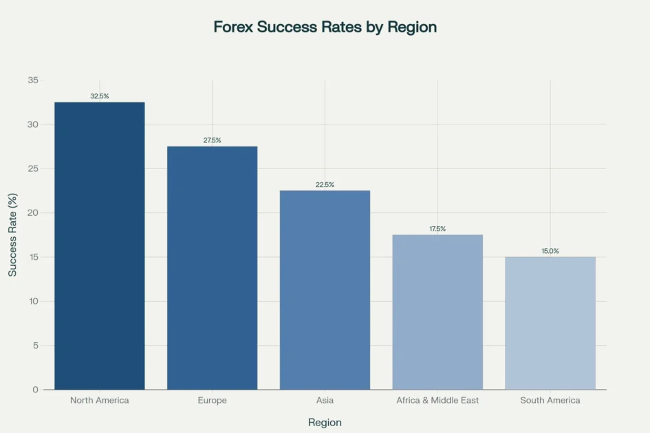 Forex Success Rates by Region